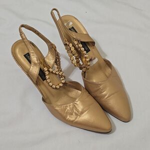 Larry Stuart bejeweled shoes Size 8